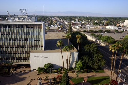 Bakersfield: Downtown Aerial View