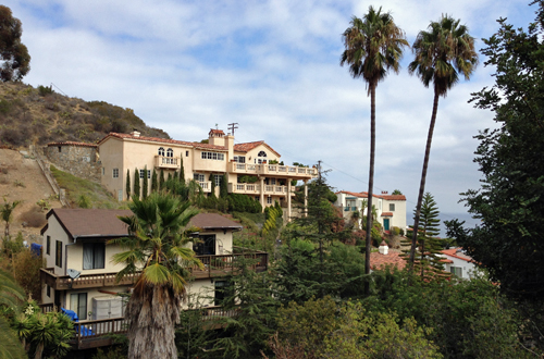 Hilly Neighborhood in the Town of Avalon