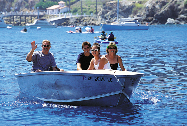 Family Boating Off Catalina Island